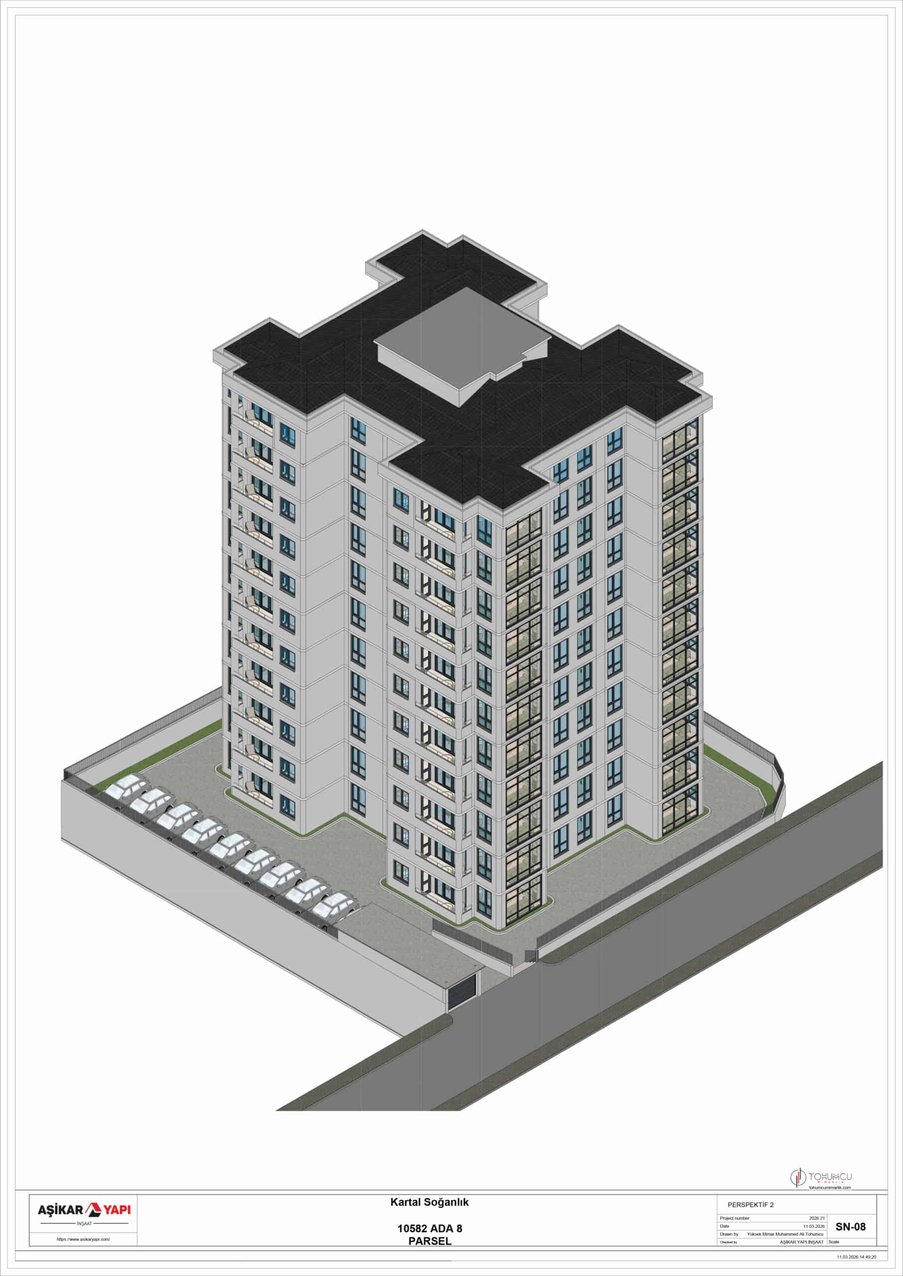 PERSPEKTİF 2_4 DAİRELİ SEÇENEK_10582 ADA 8 PARSEL KARTAL UĞURMUMCU