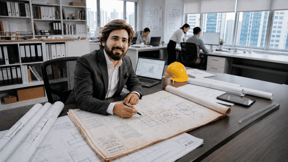 Mimari proje çizimleri ve ruhsat dosyası üzerinde çalışma